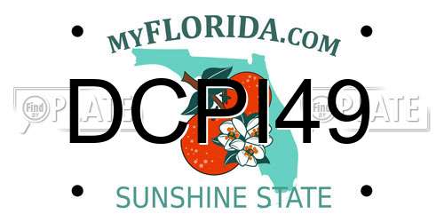 DCPI49 Florida License Plate