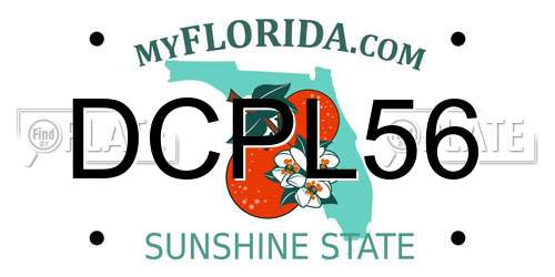 DCPL56 Florida License Plate