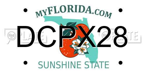DCPX28 Florida License Plate