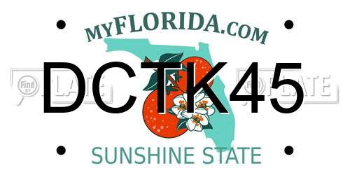 DCTK45 Florida License Plate