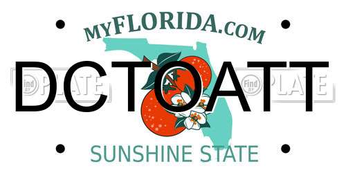 DCTOATT Florida License Plate