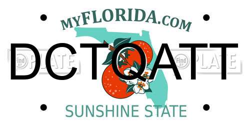 DCTQATT Florida License Plate