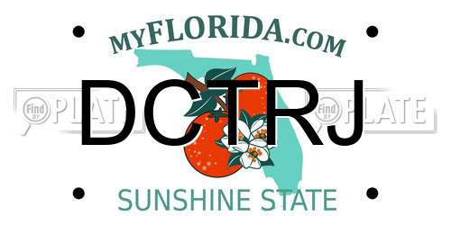 DCTRJ Florida License Plate