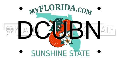 DCUBN Florida License Plate