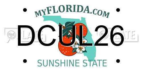 DCUL26 Florida License Plate