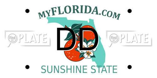 DD Florida License Plate