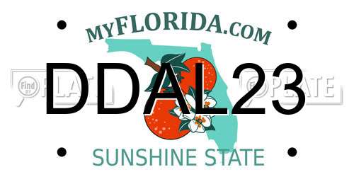 DDAL23 Florida License Plate