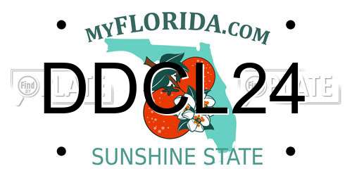DDCL24 Florida License Plate