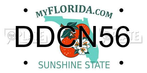 DDCN56 Florida License Plate