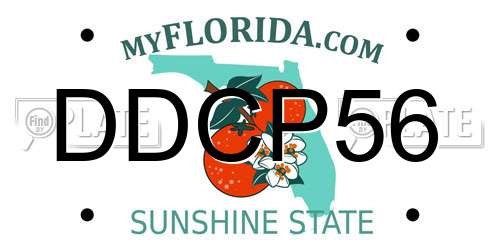 DDCP56 Florida License Plate