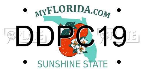 DDPC19 Florida License Plate