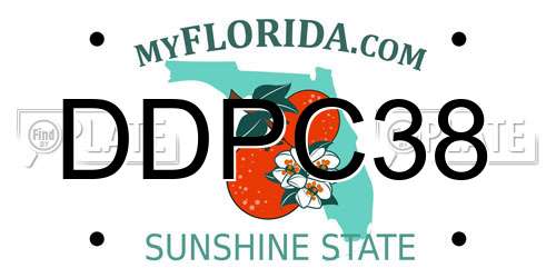 DDPC38 Florida License Plate