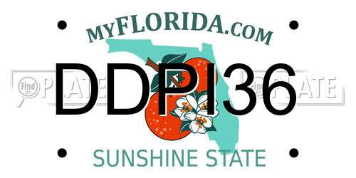 DDPI36 Florida License Plate