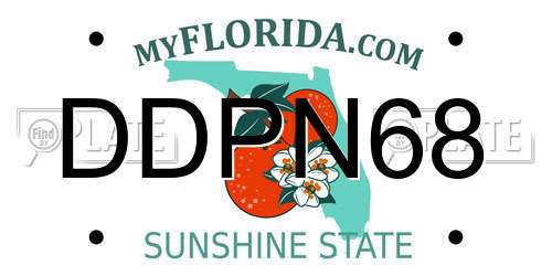 DDPN68 Florida License Plate