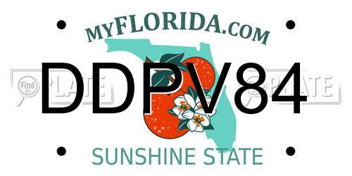 DDPV84 Florida License Plate