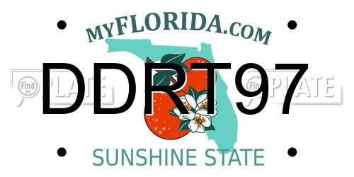 DDRT97 Florida License Plate
