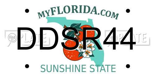 DDSR44 Florida License Plate