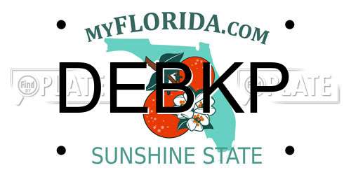 DEBKP Florida License Plate