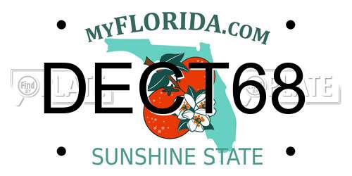 DECT68 Florida License Plate