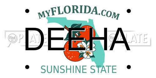 DEEHA Florida License Plate