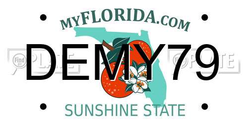 DEMY79 Florida License Plate