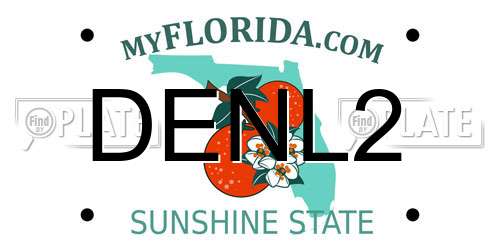 DENL2 Florida License Plate