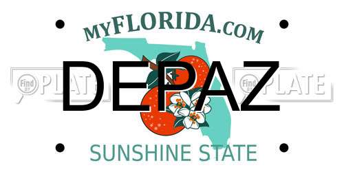 DEPAZ Florida License Plate