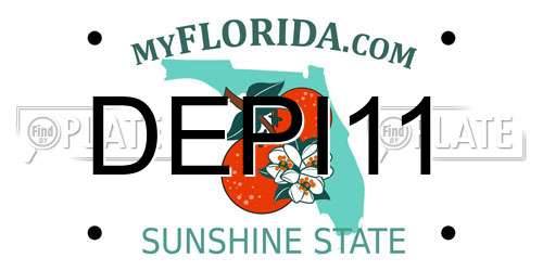 DEPI11 Florida License Plate