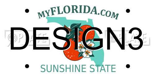 DESIGN3 Florida License Plate