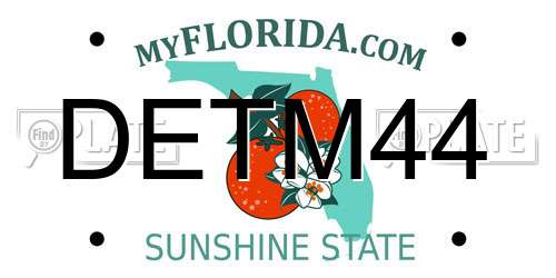 DETM44 Florida License Plate