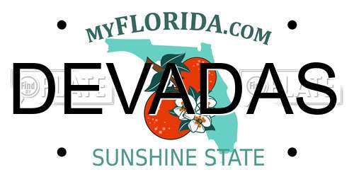 DEVADAS Florida License Plate