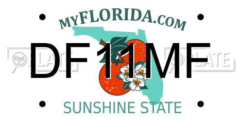 DF11MF Florida License Plate