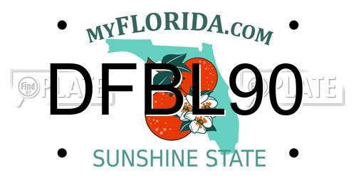 DFBL90 Florida License Plate