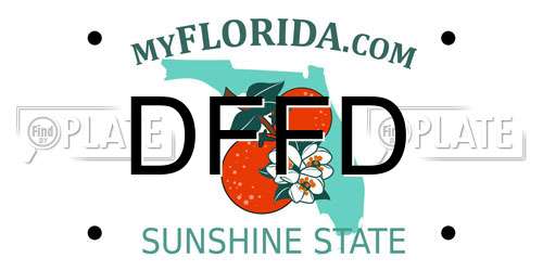 DFFD Florida License Plate