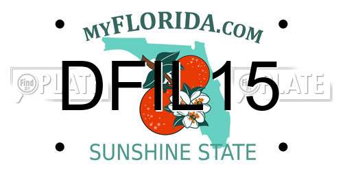 DFIL15 Florida License Plate