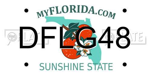 DFLG48 Florida License Plate