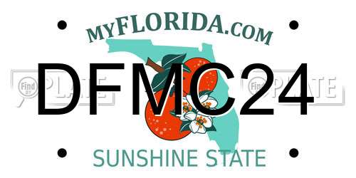 DFMC24 Florida License Plate