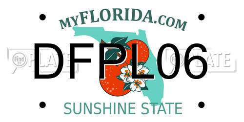 DFPL06 Florida License Plate
