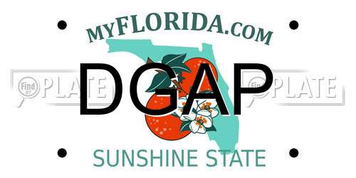DGAP Florida License Plate