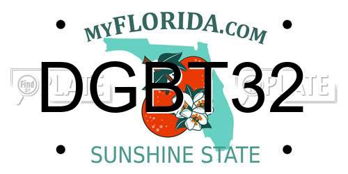 DGBT32 Florida License Plate