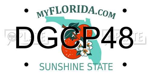 DGCP48 Florida License Plate