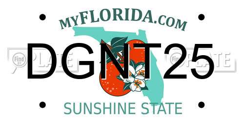 DGNT25 Florida License Plate