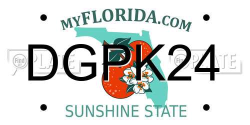 DGPK24 Florida License Plate