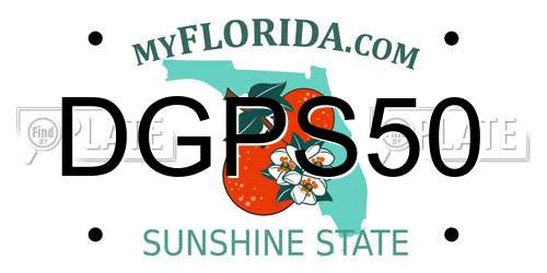DGPS50 Florida License Plate