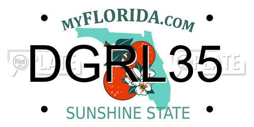 DGRL35 Florida License Plate