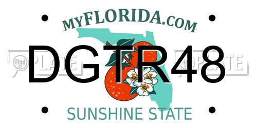 DGTR48 Florida License Plate