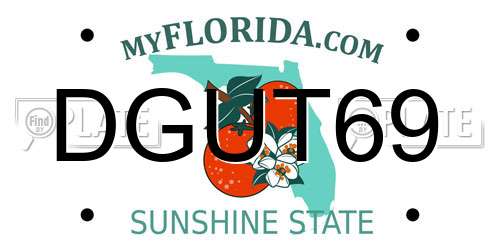 DGUT69 Florida License Plate