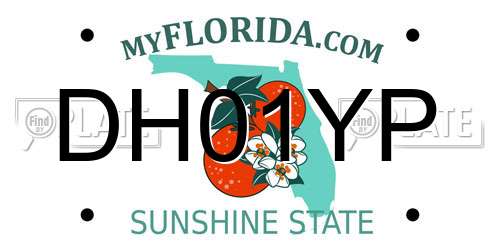 DH01YP Florida License Plate