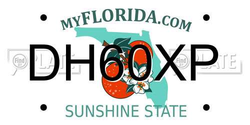 DH60XP Florida License Plate