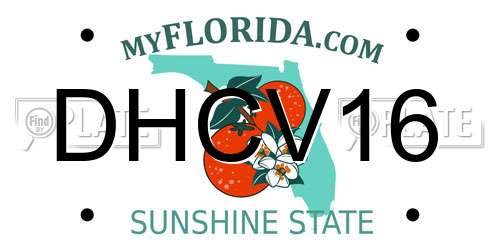DHCV16 Florida License Plate